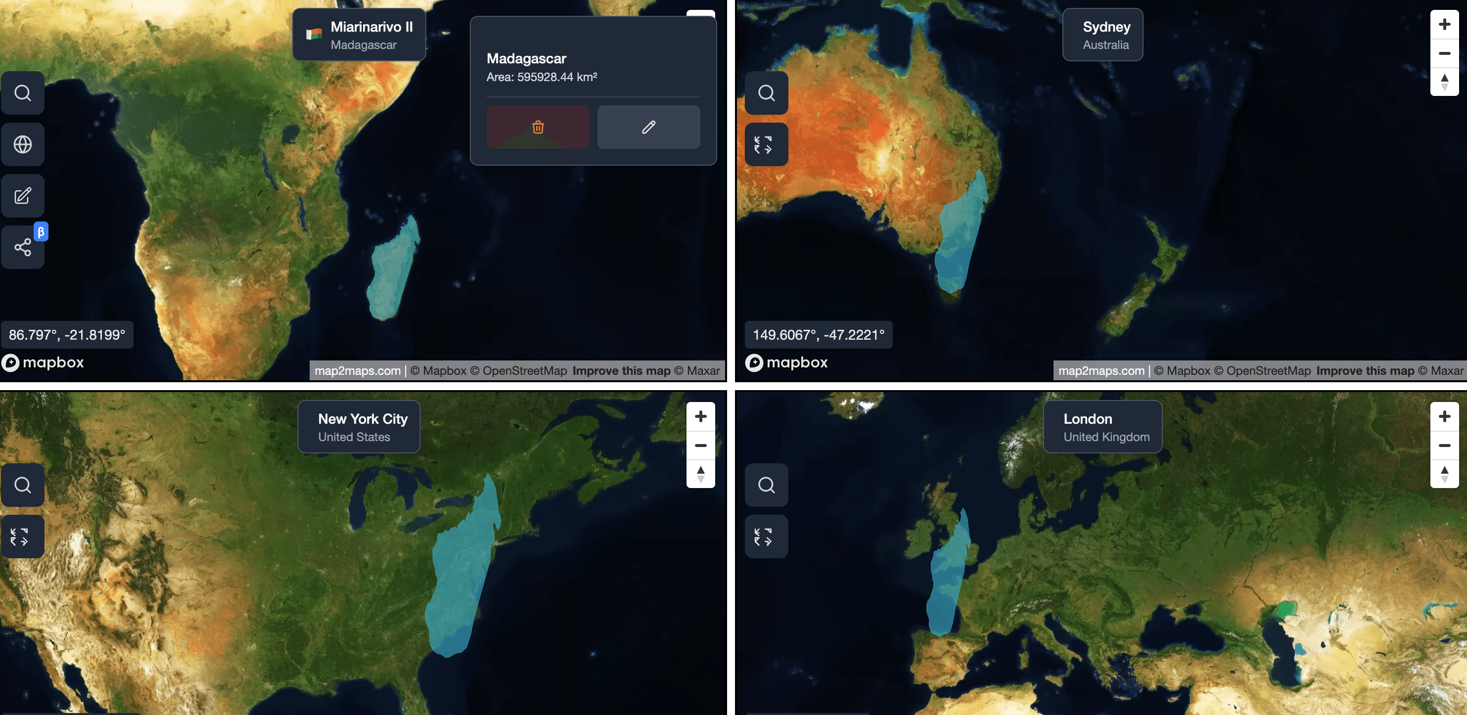 Madagascar Size Comparison