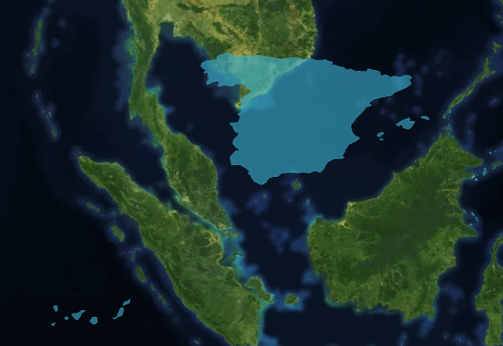 Spain vs. Thailand: Which Mediterranean and Southeast Asian Nation is Bigger?