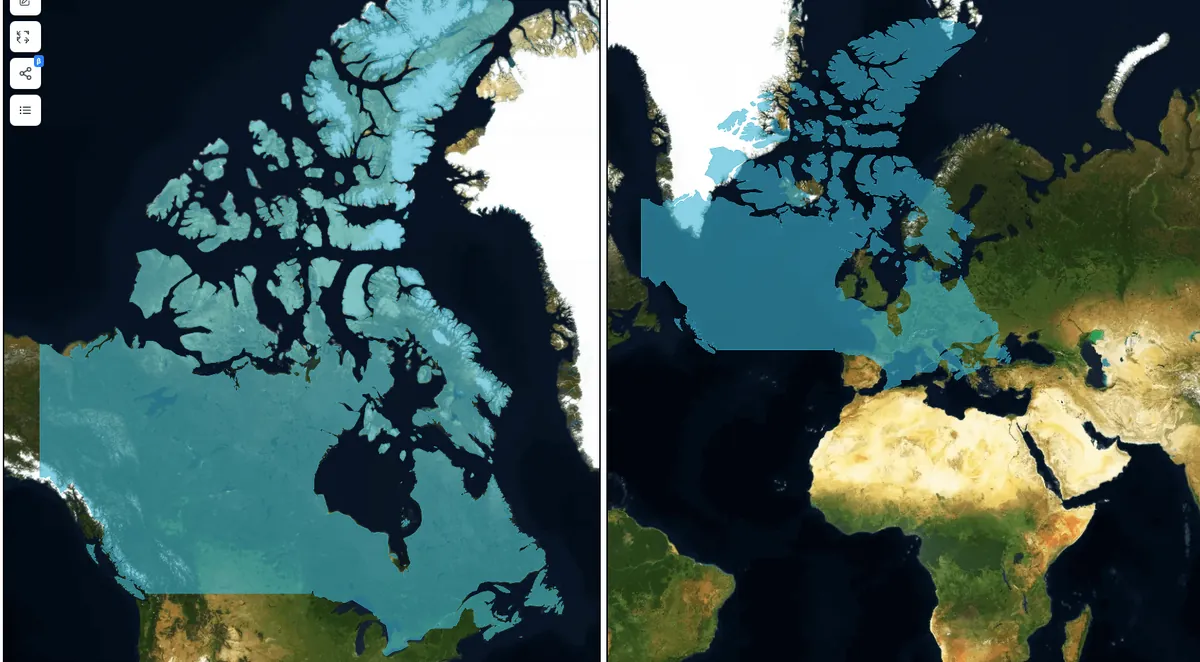 Canada vs. Europe Size Comparison