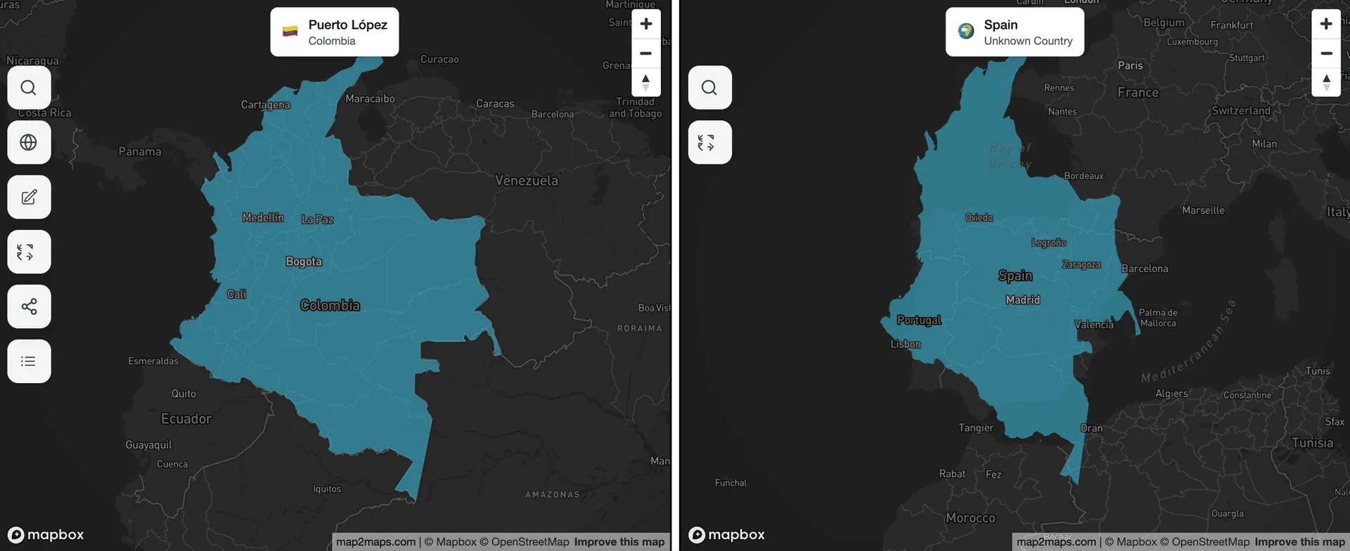 Colombia vs. Spain: Similar Populations, 4x Wealth Gap