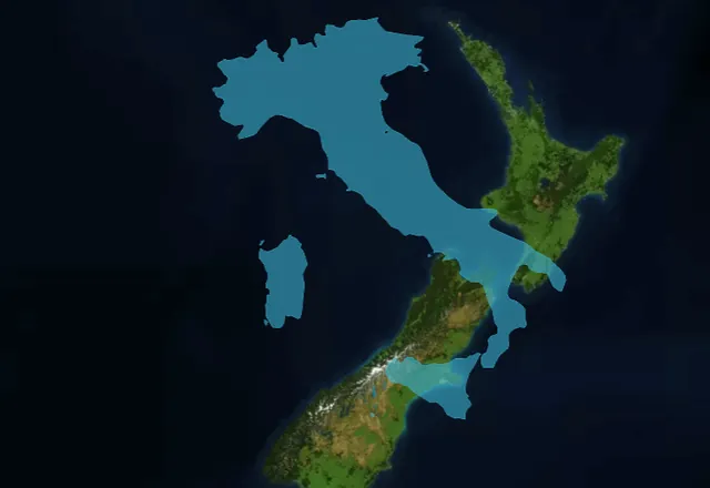 Italy vs. New Zealand: Two Boot-Shaped Nations Compared