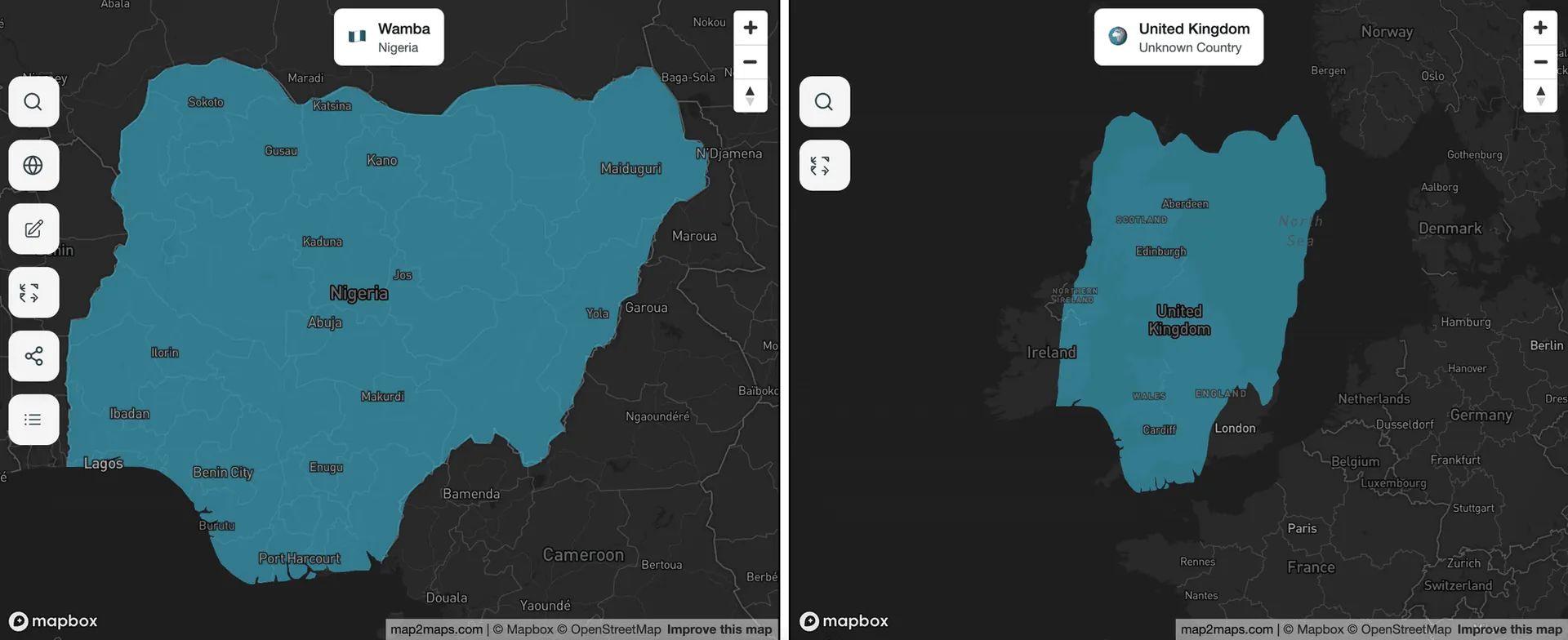 Nigeria vs. UK: Bigger Land, Fraction of the Economy