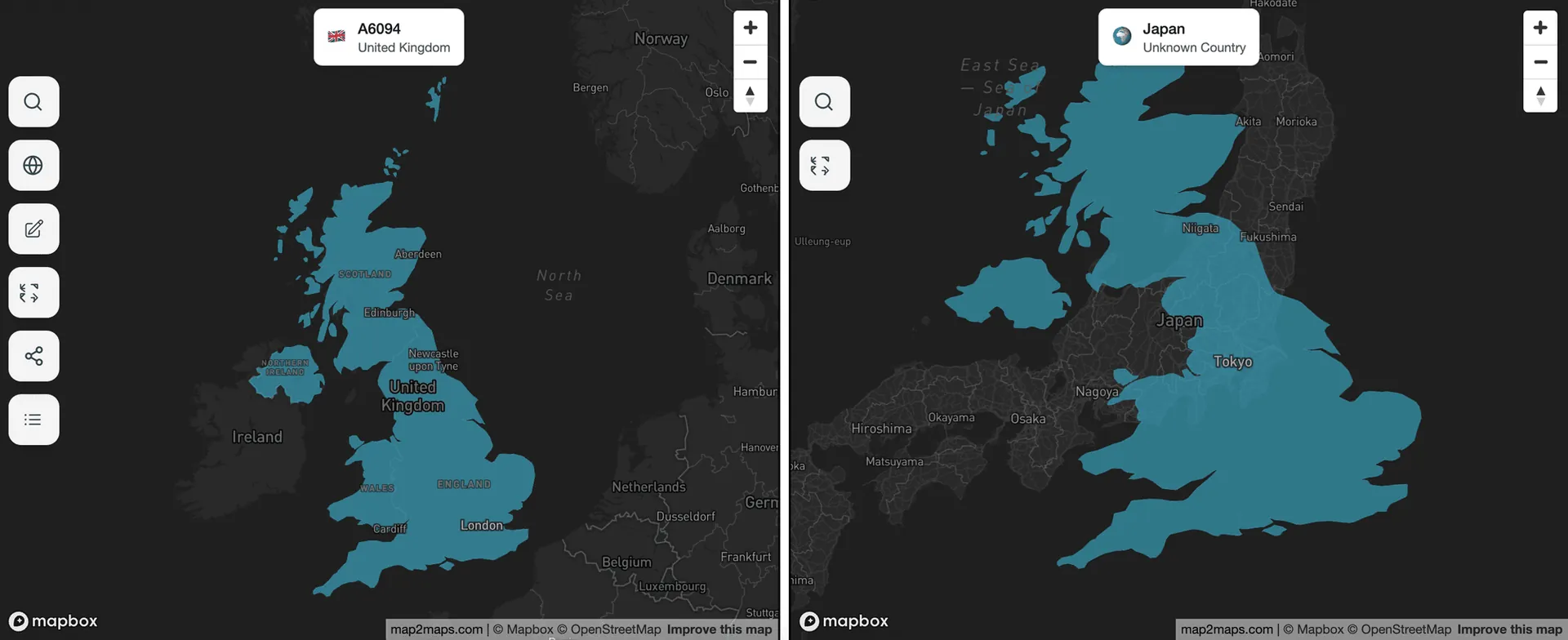 UK vs. Japan: Two Island Nations, One 55% Bigger